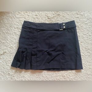 Mix it pleated belted skirt